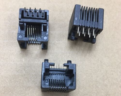 RJ11网络插座 95001  RJ45 8P8C插座 90度 RJ12电话水晶头母座