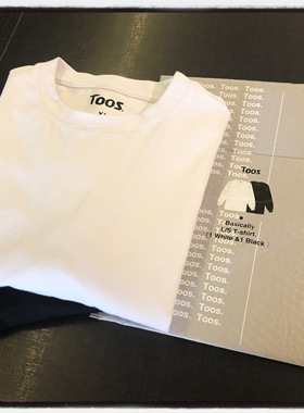 现货 Toos Classic L/S TEE 重磅厚实黑白纯色打底长袖T恤套装