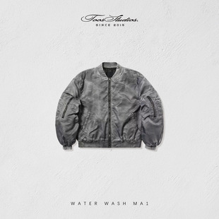 Toos.24AW 水洗染色做旧短宽MA1 棉服夹克BOMBER 马年特惠