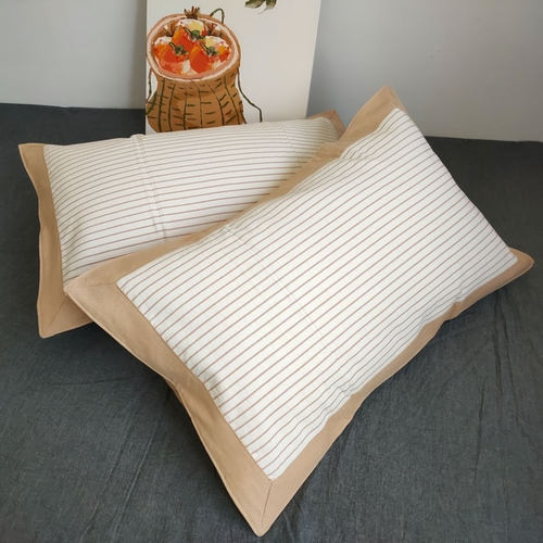 粗布枕套吸汗透气凉爽舒适不打滑