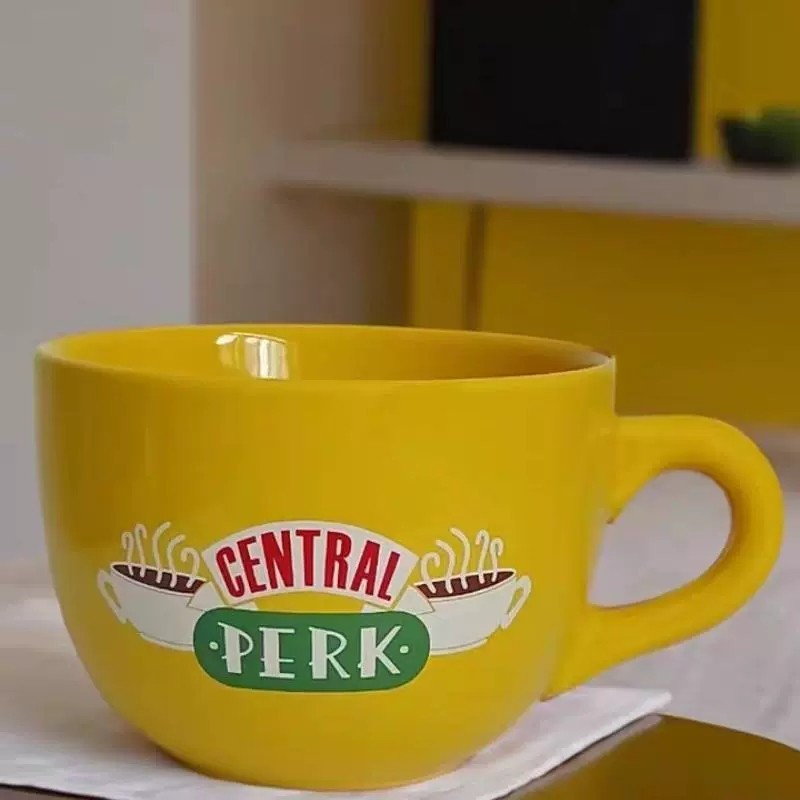 可爱杯子咖啡杯送礼水杯早餐杯老友记周边马克杯毕业送同学礼物杯