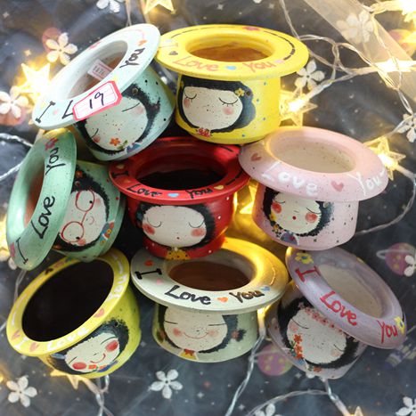 铁鹤陶瓷创意手工制盆