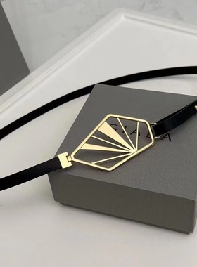 GIADA迦达腰带女头层牛皮真皮皮带装饰配饰配裙子高级设计感小众