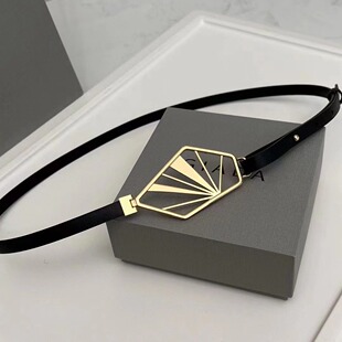 GIADA迦达腰带女头层牛皮真皮皮带装 饰配饰配裙子高级设计感小众