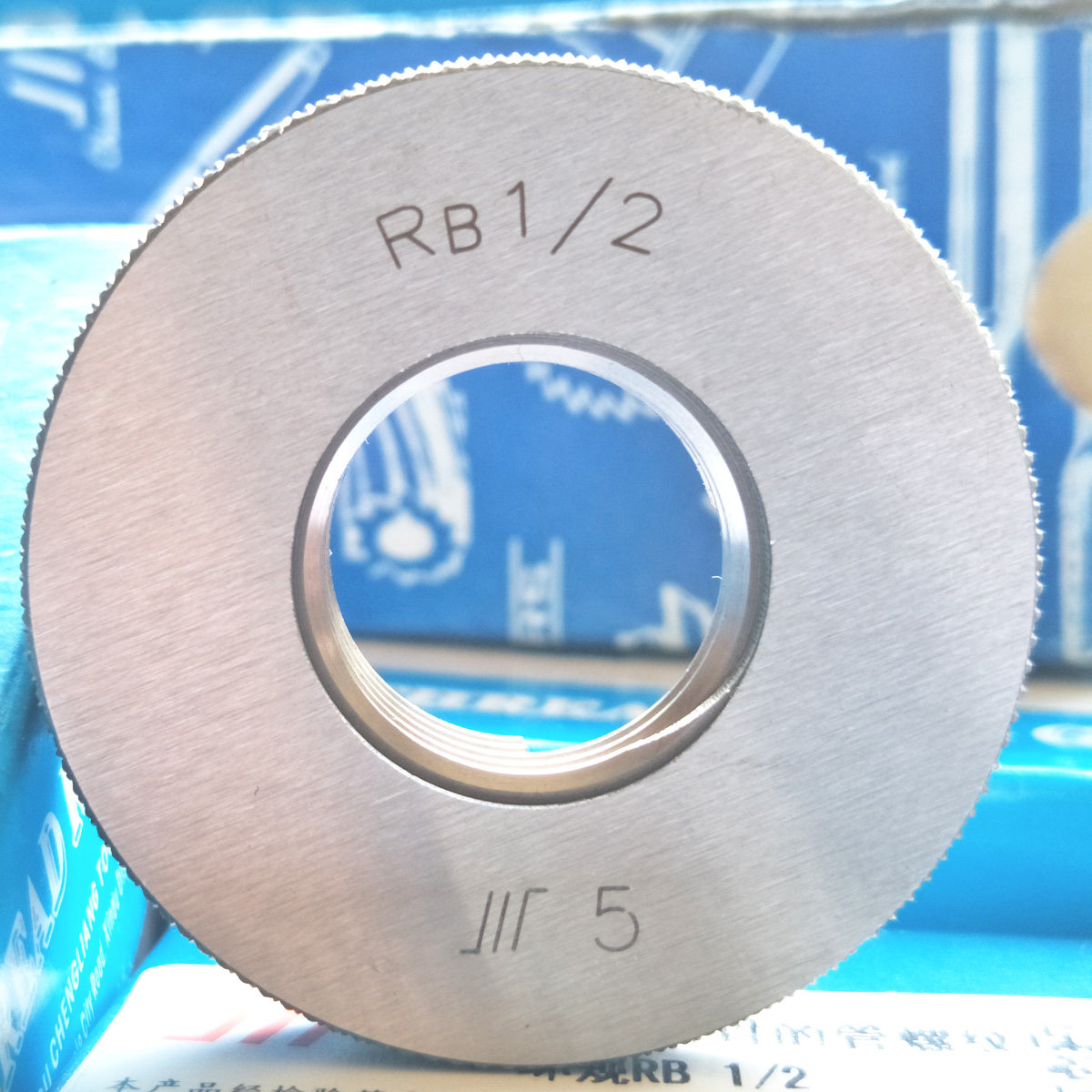 成量螺纹环规RB1/2川牌英制密封锥管螺纹量规R螺纹规BSPT止通环规
