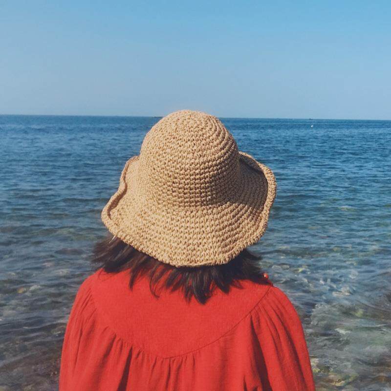 百搭可折叠草帽女夏季出