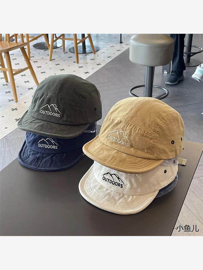 日系短帽檐棒球帽子男女街头软檐