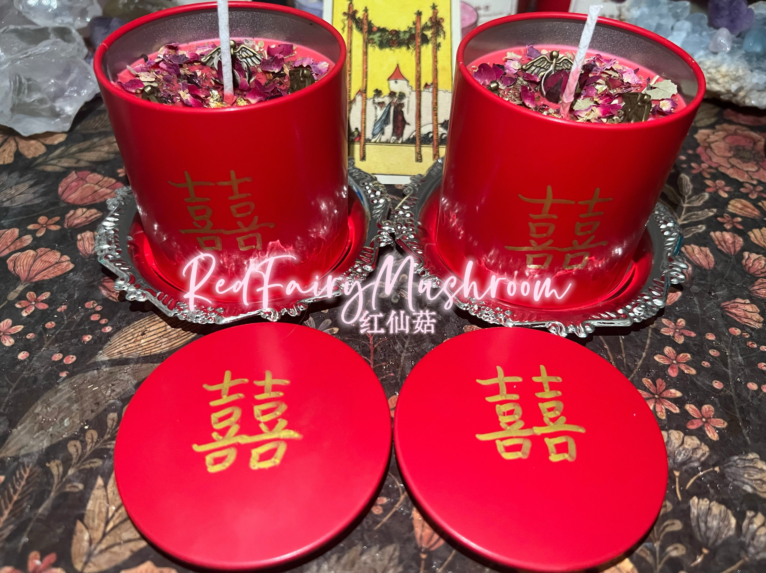 红仙菇R•F•M独家首创塔罗权杖四草药蜡烛 [婚庆结婚婚礼伴手礼]