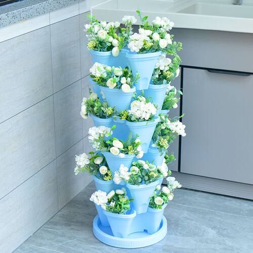 塑料花盆立体多层种植箱种菜草莓