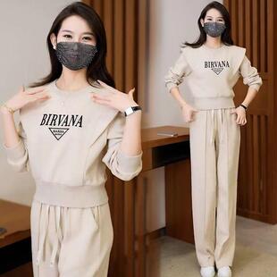 高级感休闲运动服套装女士时尚卫衣2026秋季新款洋气减龄两件套潮