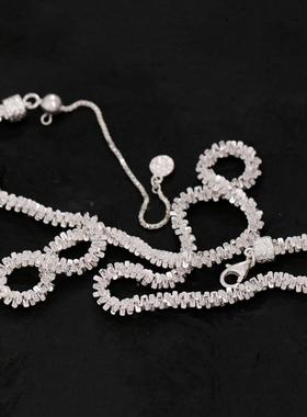 满天星项链925银波光粼粼女士