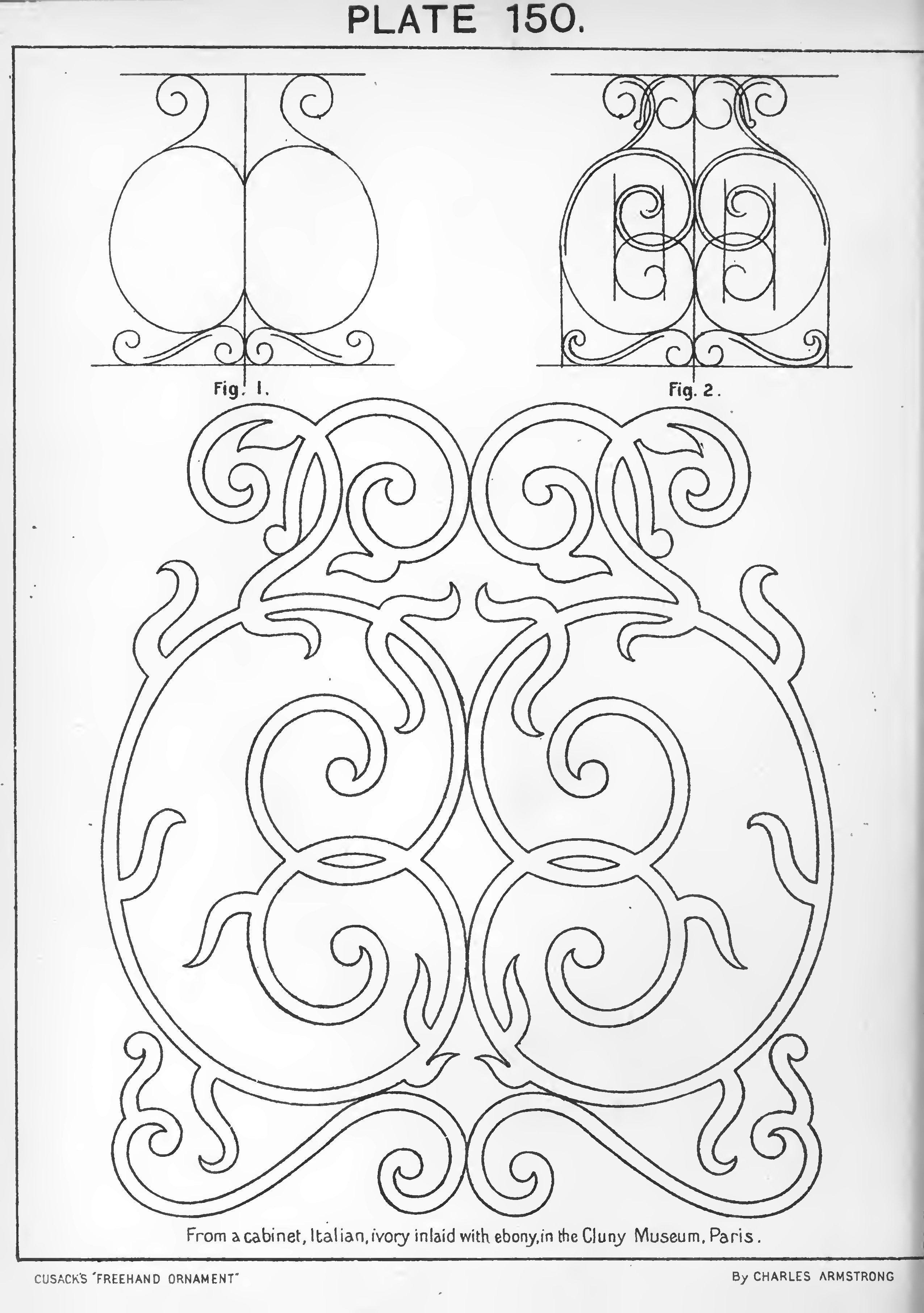 1895年cusacks freehand ornament复古手绘装饰纹样图形元素
