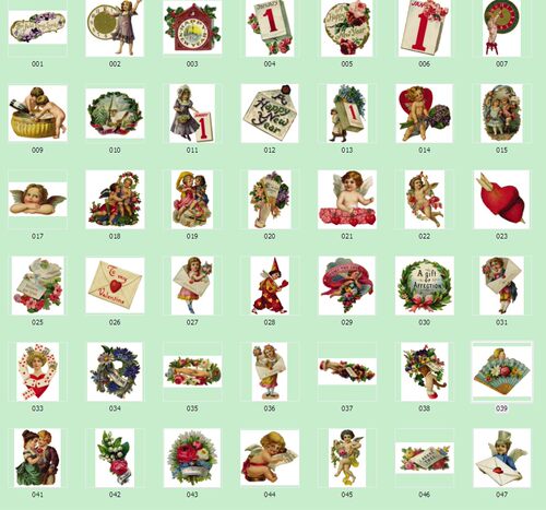 设计素材 Dover 假日装饰图 欧美素材 Holiday Vignettes 330P
