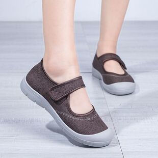 和韵祥老北京布鞋女妈妈鞋春季新款舒适老太太防滑软底老人运动鞋