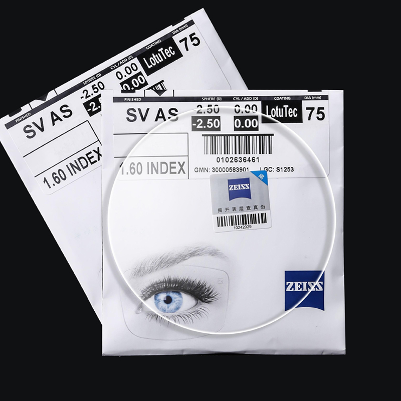 蔡司近视眼镜片a系列莲花膜非球面新清锐钻立方铂金膜超薄防蓝光