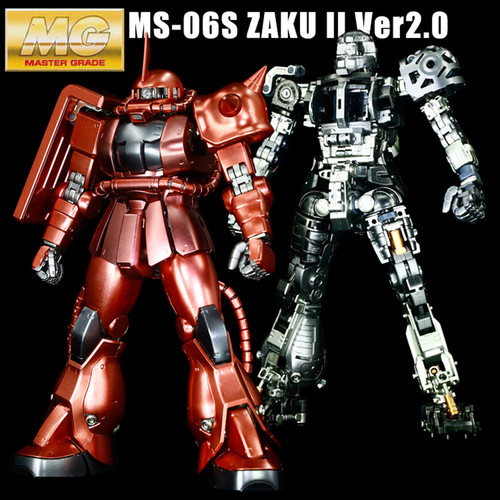 万代千手夏亚专用红扎古高达模型