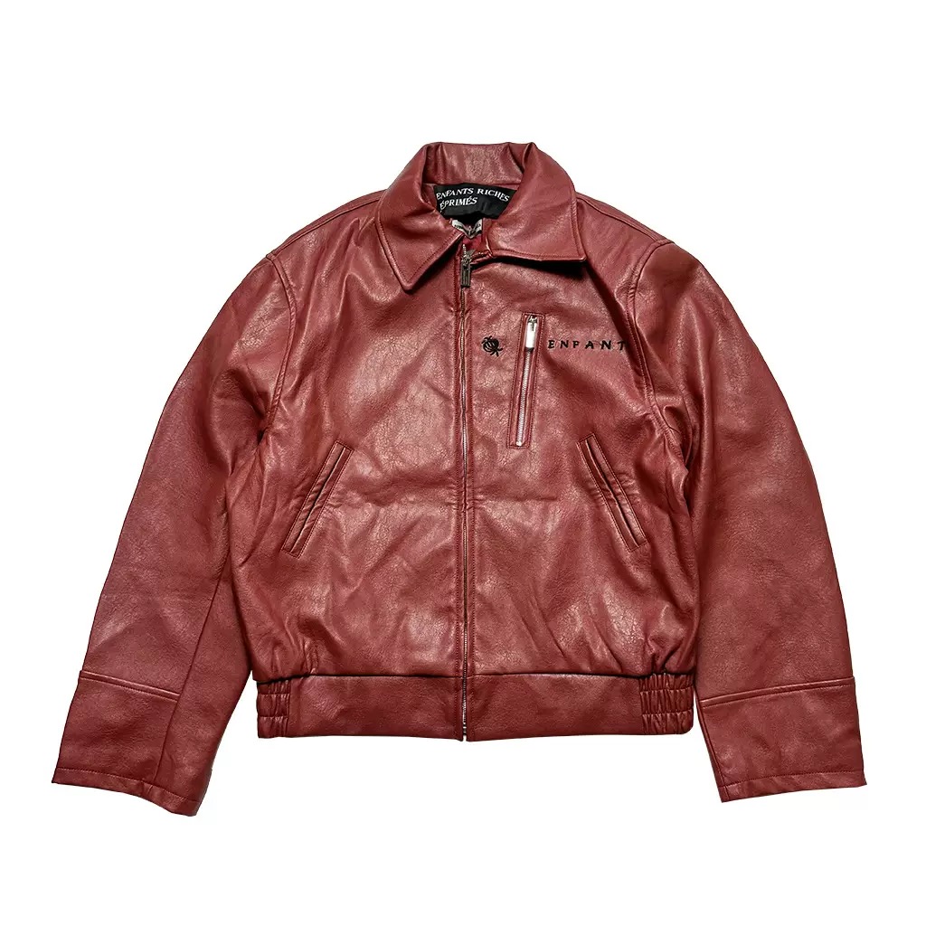 thumbnail for Autonomous ERD melancholy rich second generation fixed dyeing big smoke dyeing cleanfit leather jacket Bath style girl wear