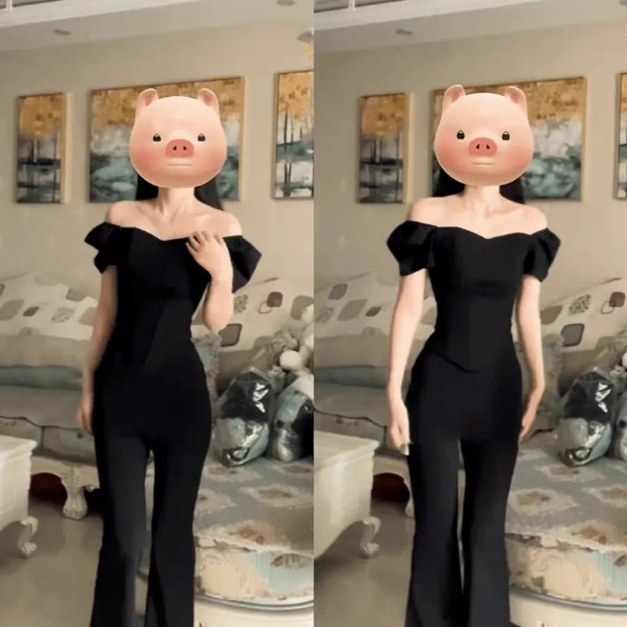 法式黑色一字肩短袖T恤女夏季大码胖MM修身显瘦设计感小众上衣潮