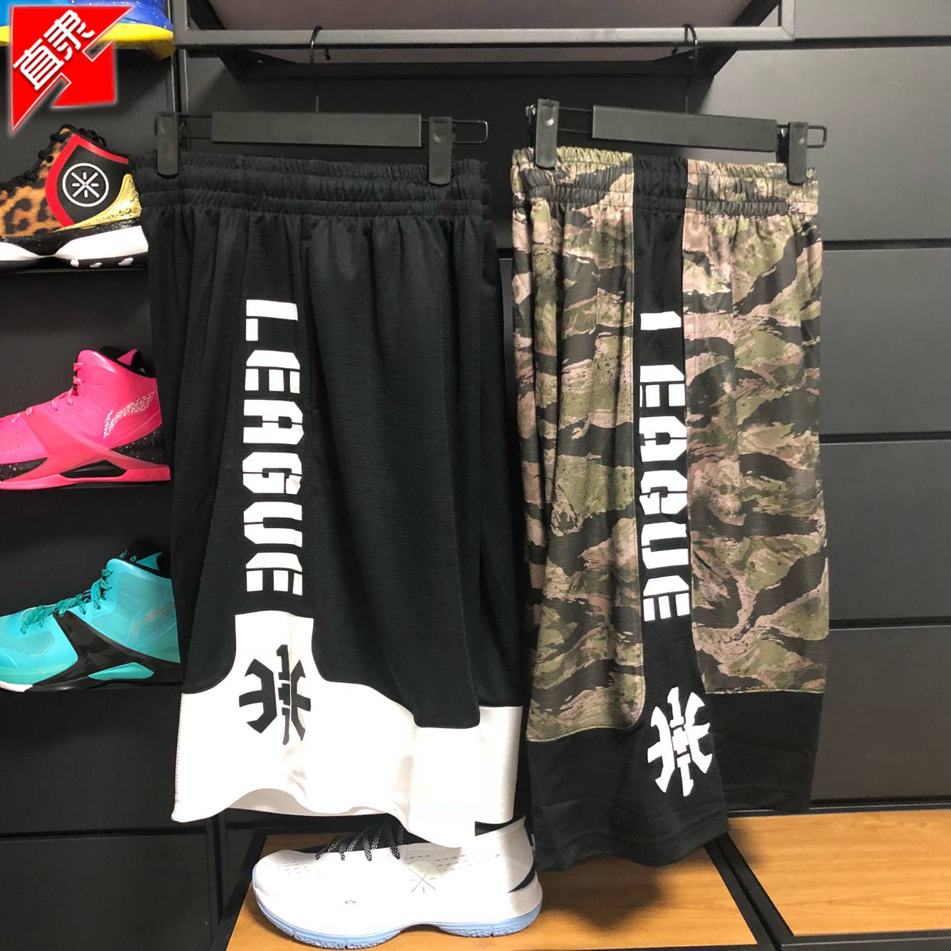 2019夏新品bad five篮球系列比赛裤迷彩速干透气运动短裤aapn041