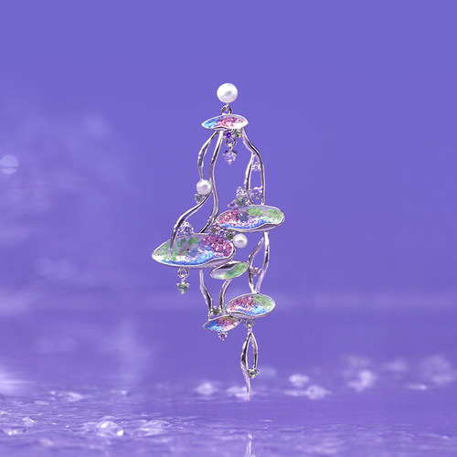 绘间气质仙气女艺术耳环