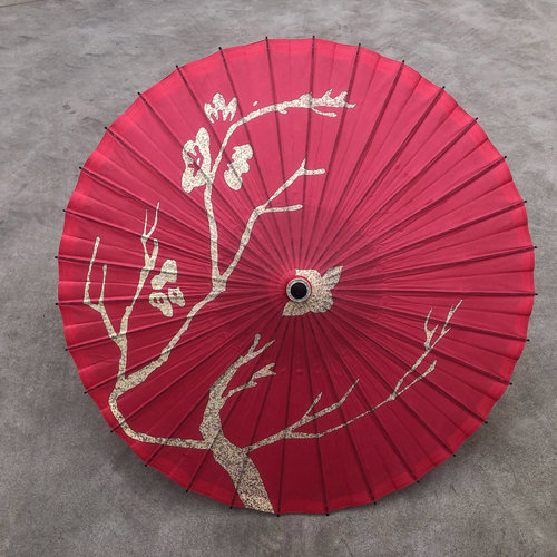 泸州非遗油纸伞古风古典天官赐福红色花城防雨防晒伞装饰结婚摄影