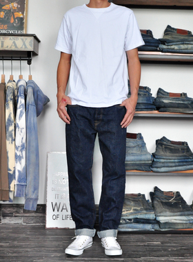 WIROTE/威络新原色养牛款赤耳面料 男款牛仔长裤 厚度15.5oz