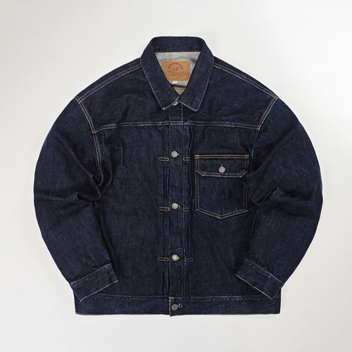 WIROTE威络 日系贴袋轻养牛款 官方脱浆宽松赤耳原牛牛仔夹克外套