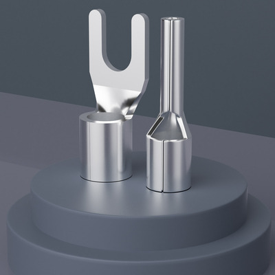 Monosaudio B6ag 纯银冷压接线端子发烧铜鼻子接线耳U型Y插端头