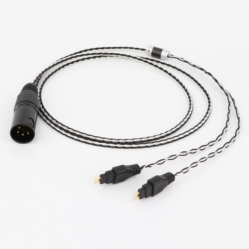 单晶铜镀银HD600 HD650 HD660S HD580耳机升级线4针芯卡农平衡线