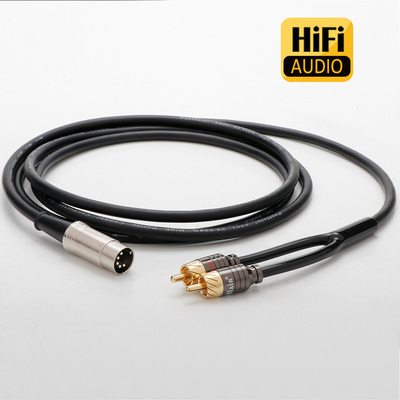 5针DIN转莲花头功放线音响线