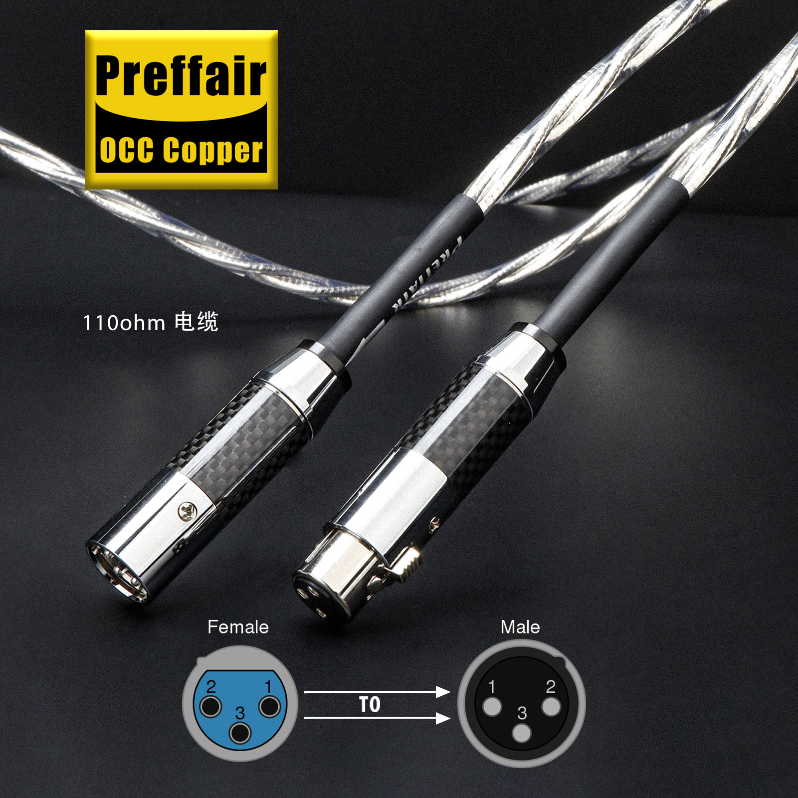 OCC单晶铜平衡线卡农头平衡信号
