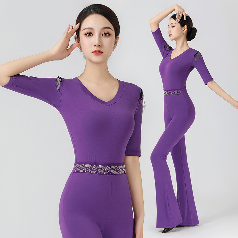 秋冬新款形体服女套装导师走秀礼仪训练服装高端舞蹈练功服套装
