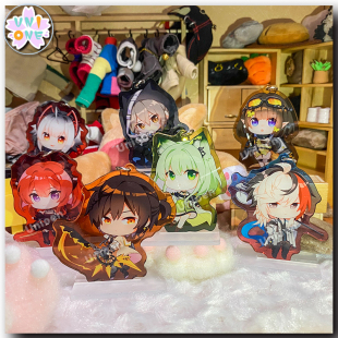 明日方舟斯卡蒂钥匙扣W凯尔希棘刺水月 极境游戏周边挂件立牌徽章