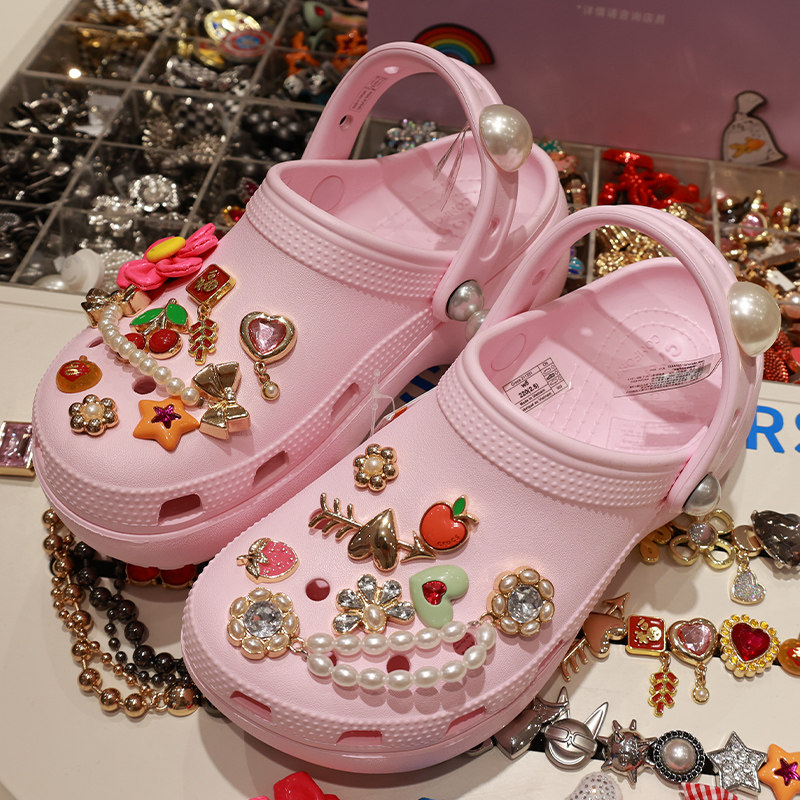2025新款Crocs配饰正品洞洞鞋鞋花金属卡骆驰diy智必星珍珠鞋花,服饰配件/皮带/帽子/围巾,鞋扣,淘宝优惠券,粉丝福利购,淘宝优惠卷