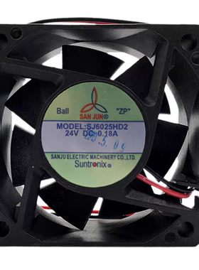 全新台湾三巨 SJ6025HD2 24V 0.18A 6CM变频器散热风扇SJ8025HD2