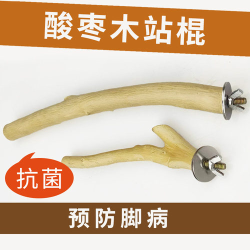 鹦鹉天空磨爪站棍鹦鹉磨爪棒站杆