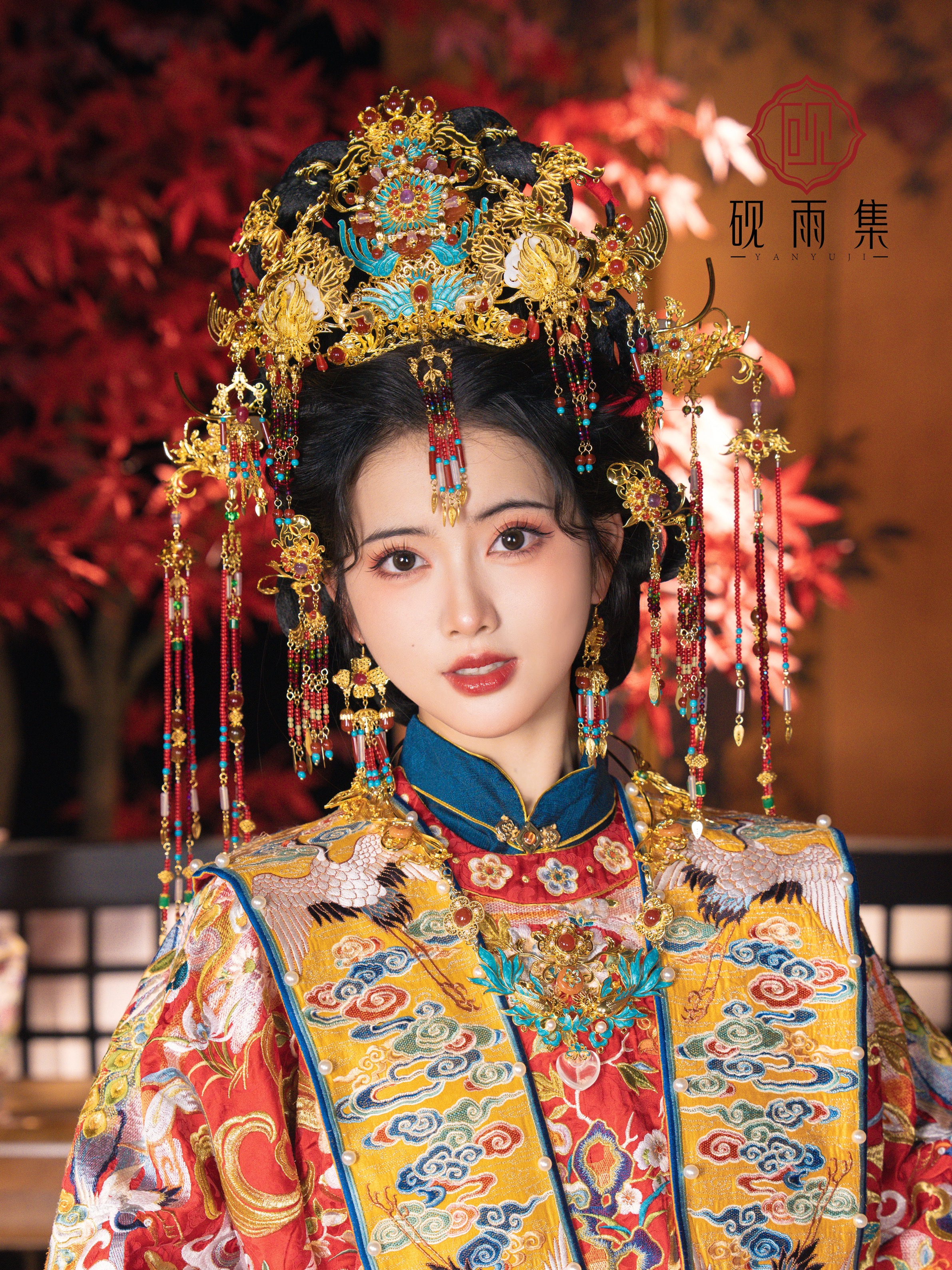 【出租】砚雨集鹊桥仙汉婚发冠流苏步摇发钗汉服饰品百搭配饰发饰