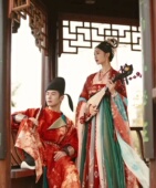 重回汉唐高唐云梦原创正品 出租 婚服唐制汉服女齐胸襦裙非古装