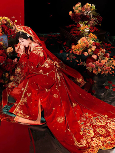 【出租】遇囍来唐制汉服婚服太平笙歌中式嫁衣女盘金绣传统婚礼