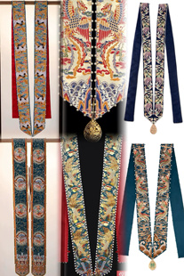 【出租】明制婚礼汉服婚服手工盘金绣霞帔 霞佩配饰坠婚礼合集