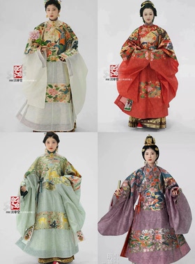 【出租】明华堂花间龙藕粉色隐藏款紫色父母亲爸妈礼服