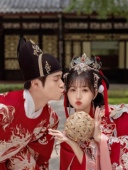 出租 桃花序沧龙翙羽霓凰汉服明制圆领袍龙袍满绣全套婚服嫁衣