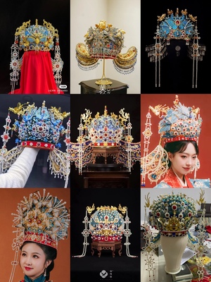 【出租】喜晴橙子和茶泫香雁鸣馆十二龙九凤冠六龙三凤防点翠合集