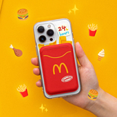 人间八月八 M薯条磁吸iPhone16PROMAX手机壳苹果17保护套配套磁吸卡包套PU皮透明卡通防摔全包14华为mate60P