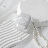 人间八月八 2代透明硬壳 珍珠贝壳AirPods3耳机壳苹果PRO流沙1