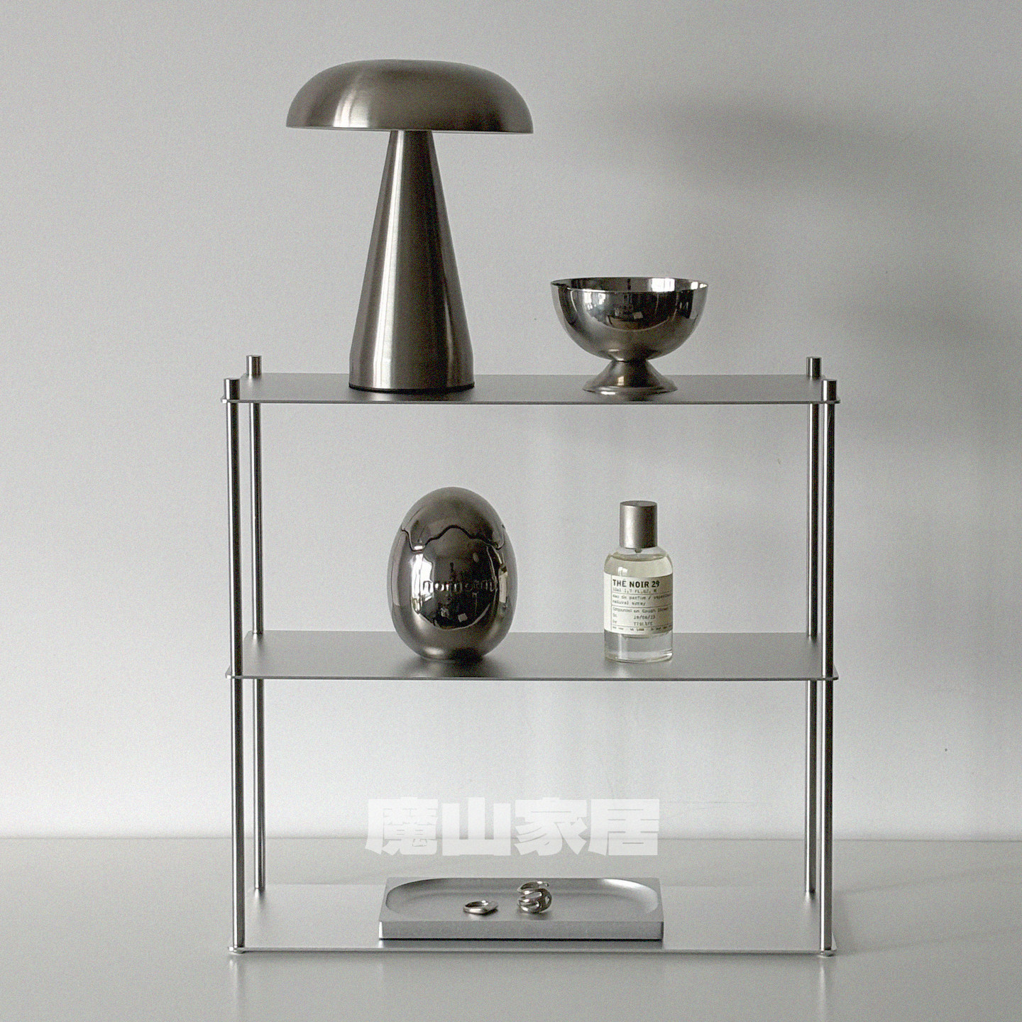 魔山极简主义桌面收纳不锈钢包豪斯多层咖啡杯化妆品香水收纳架子,收纳整理,化妆品收纳架,淘宝优惠券,粉丝福利购,淘宝优惠卷