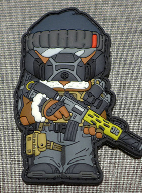 德国原产魔术贴章士气章个性户外百搭徽章mini merch agent 男版