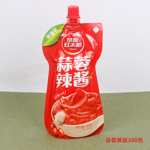 草原红太阳蒜蓉辣酱300克蒜蓉辣椒酱拌面拌饭下饭酱火锅蘸料