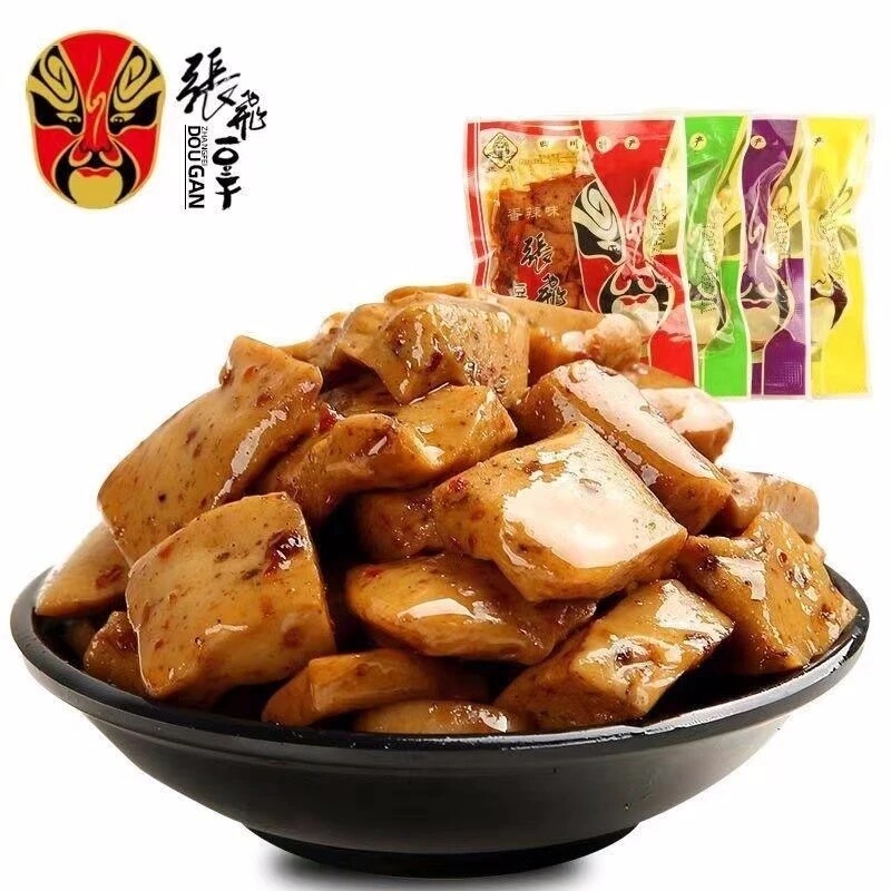 张飞豆腐干散装称重500g香辣五香Q弹豆干零食独立小包装四川特产