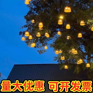 手工仿竹篮灯笼户外防水景区庭院中式挂树灯春节街道树木亮化灯